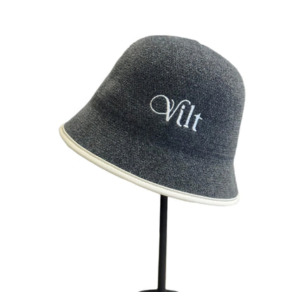 Korean Colorblock Knit Bucket Hat