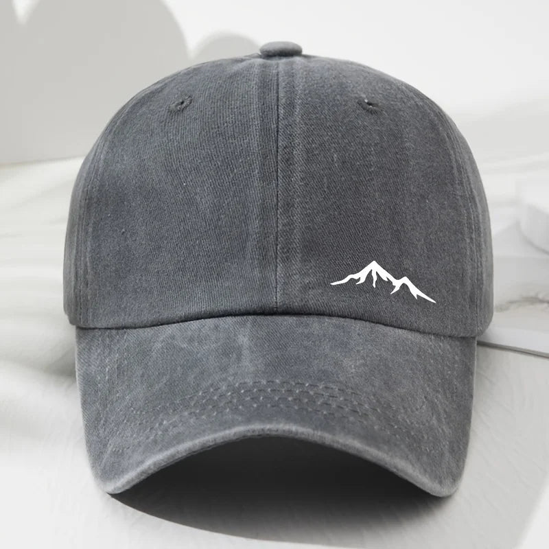 Mountain Print Outdoor Baseball Cap