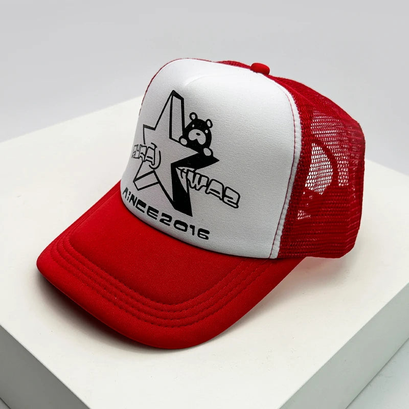 Tiger Letter Print Mesh Baseball Cap