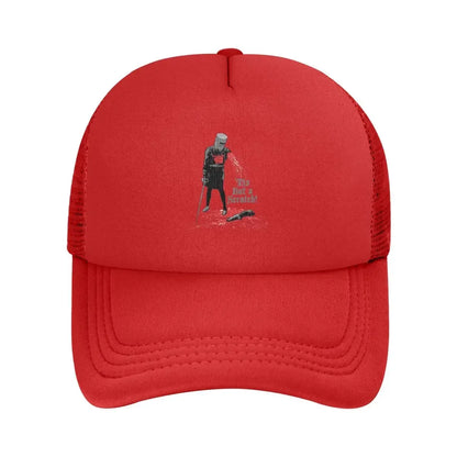 Tis But A Scratch Mesh Snapback Baseball Cap
