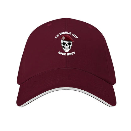 The Devil Laughs With Us Designer Visor Baseball Hat