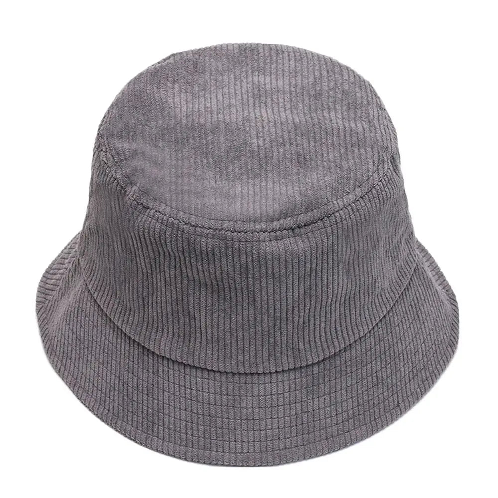 Corduroy Plush Winter Fisherman Bucket Hat