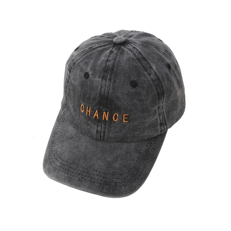 Retro Washed Letter Baseball Cap