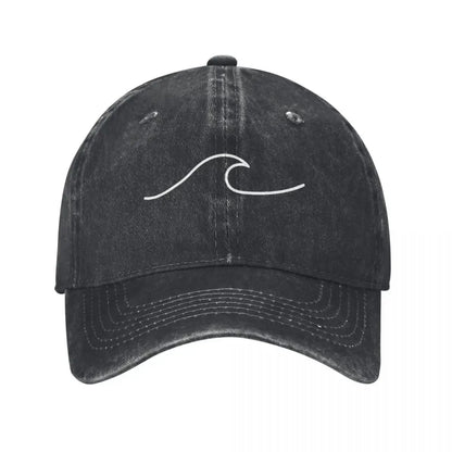 Wave Ripple Simple Logo Trucker Baseball Cap