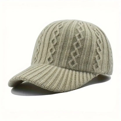 Trendy Knitted Autumn Winter Baseball Cap
