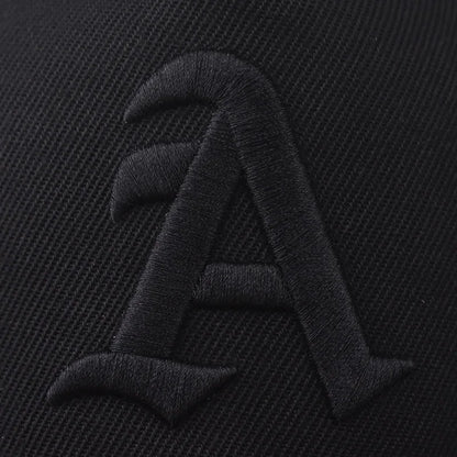 Unisex A Letter Embroidery Patchwork Hip-hop Flat Brim Cap