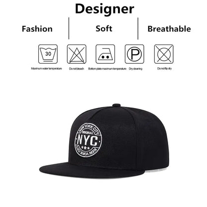 Unisex NEW YORK CITY Letter Embroidery Hip-hop Hats
