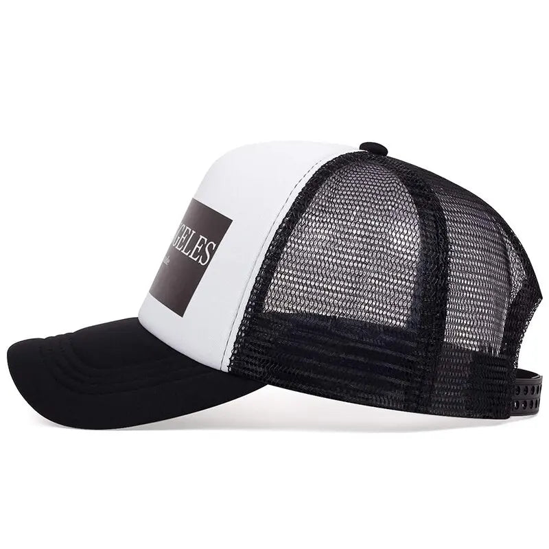 Unisex Los Angeles Print Baseball Mesh Caps
