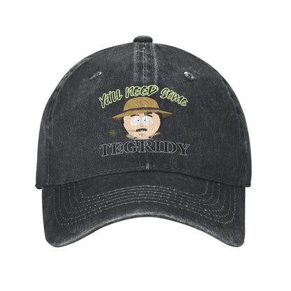 Retro Tegridy Farms Funny Distressed Baseball Cap