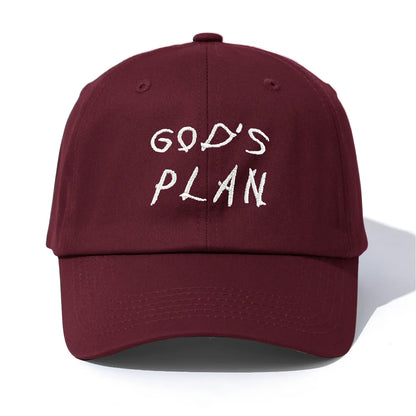 Gods Plan Embroidery Dad Baseball Cap