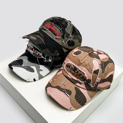 New Unisex Broken Style Sanskrit Embroidery Baseball Hat