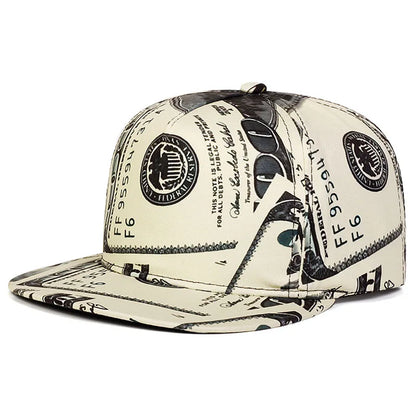 Teeth USD Mushroom Print Flat Brim Hip Hop Cap