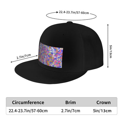 Colorful Butterfly Pattern Snapback Cap