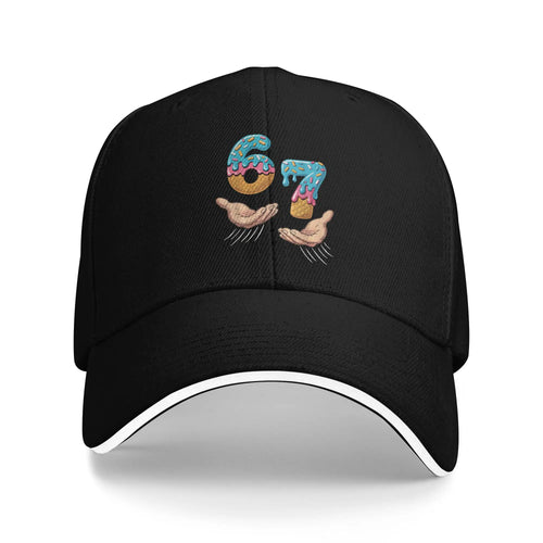 Six Seven Ice Cream Hands Meme Baseball Cap