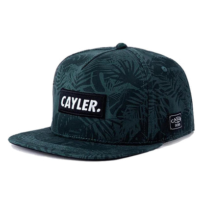 Cayler Leaf Rose Snapback Cap Street Style