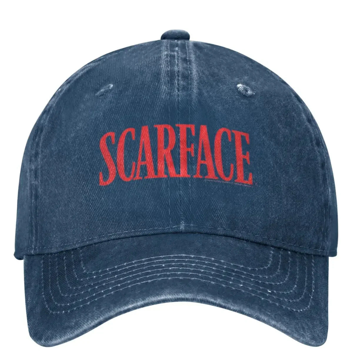 Scarface Red Vintage Distressed Baseball Cap