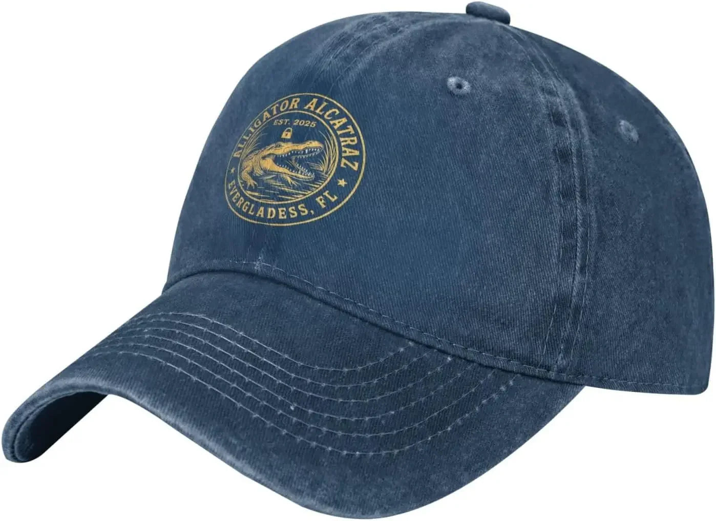 Alligator Alcatraz Low Profile Washed Baseball Cap