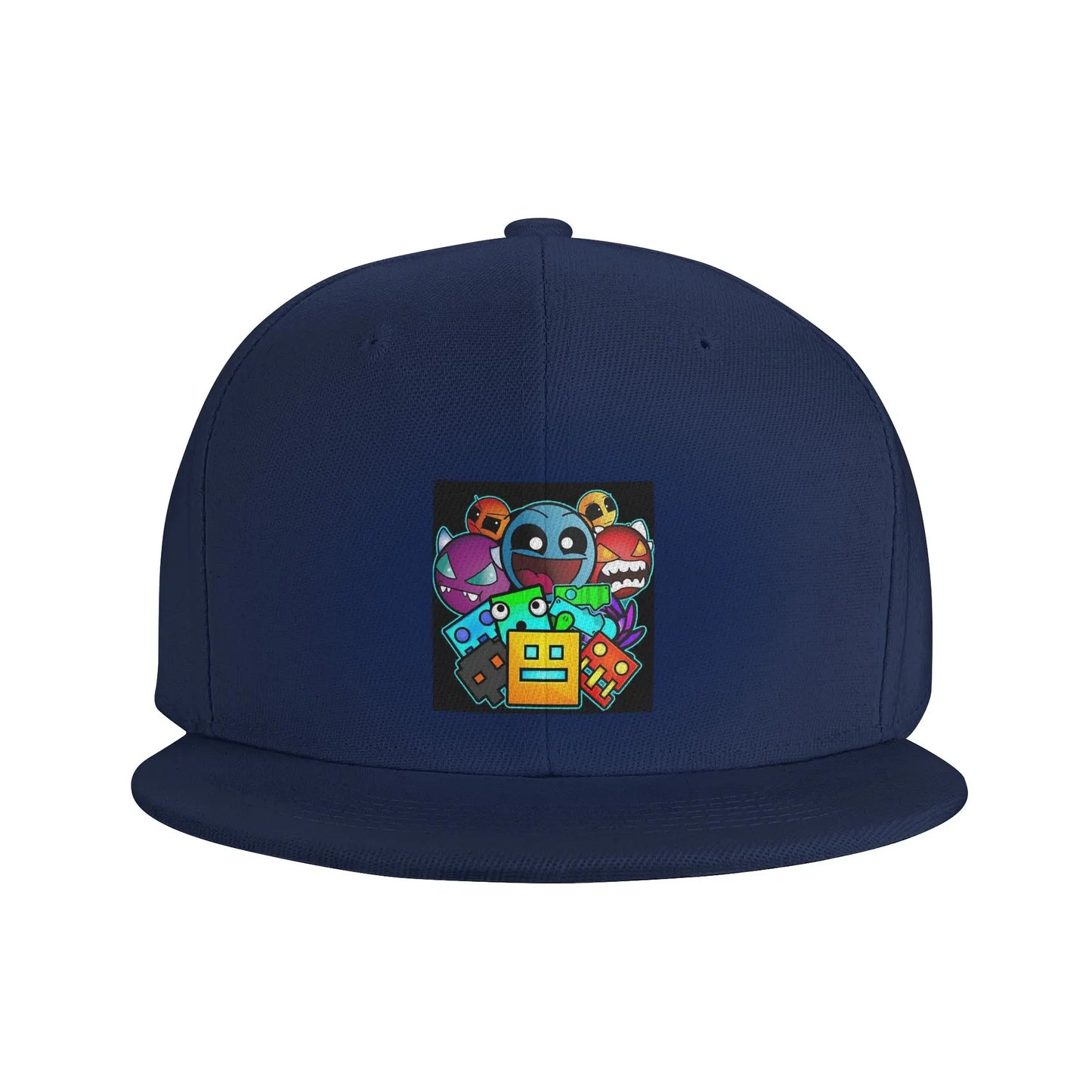 Geometry Dash Cute Geometric Game Graphic Snapback Cap