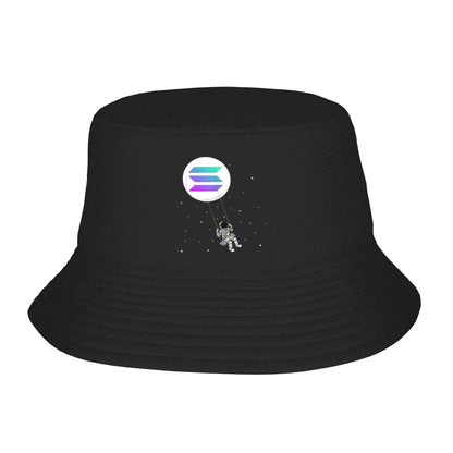 Solana SOL Cryptocurrency Outdoor Summer Bucket Hat Unisex Kids