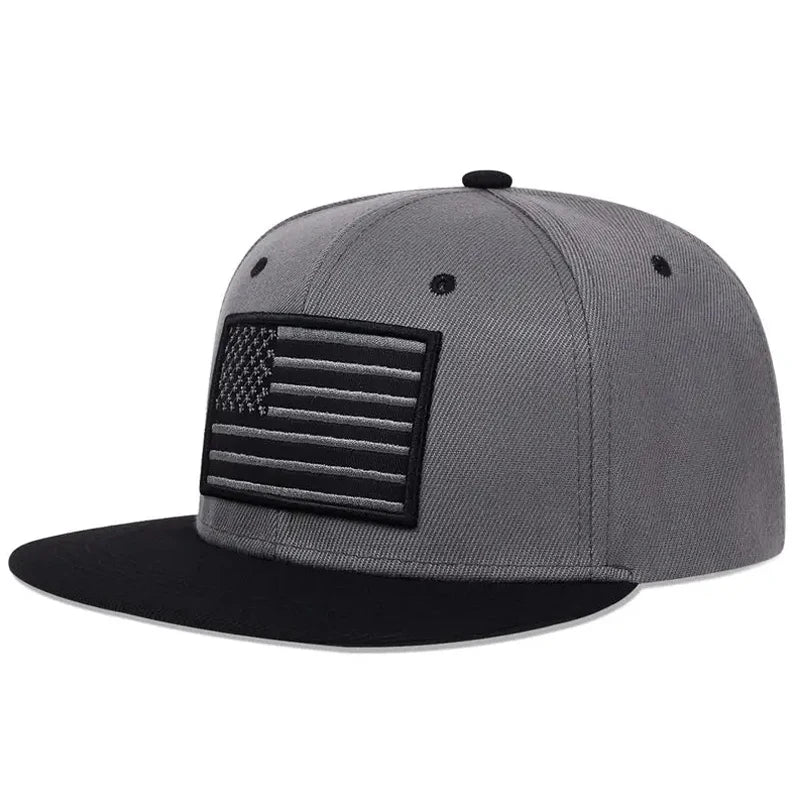 American Flag Embroidered Hip Hop Baseball Hat