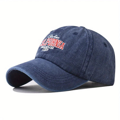 California Washed Cotton Embroidered Contrast Baseball Cap