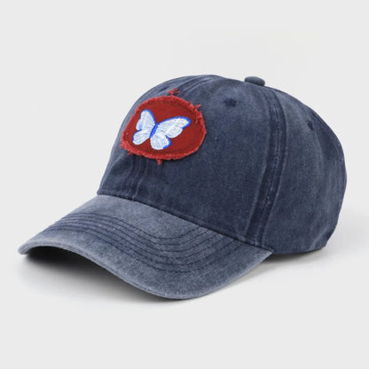Cotton Butterfly Embroidery Cartoon Baseball Cap