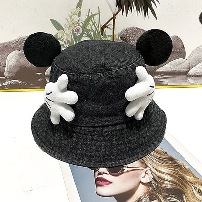 Creative Cartoon Face Covering Bucket Hat