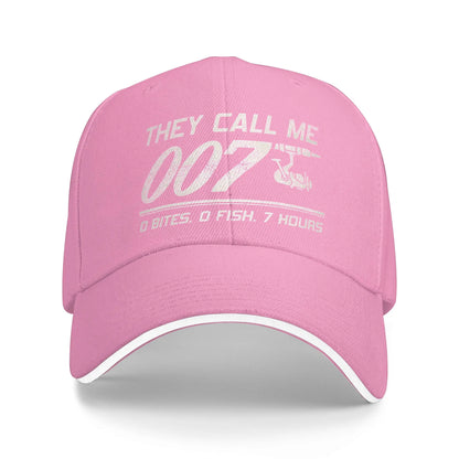 Funny Fishing 007 Angler Joke Snapback Baseball Cap