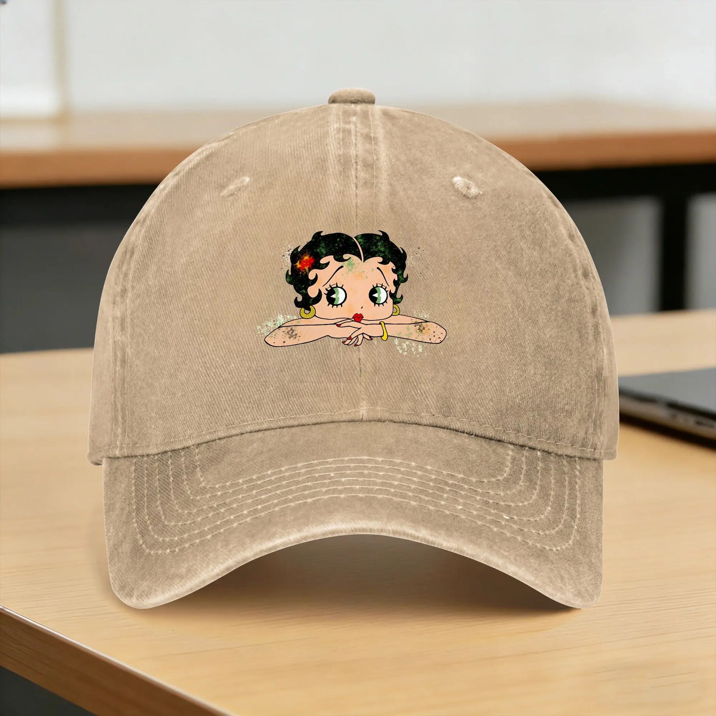 Cartoon Betty Boops Washed Y2K Baseball Cap