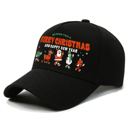 Festive Christmas Warm Adjustable Baseball Cap