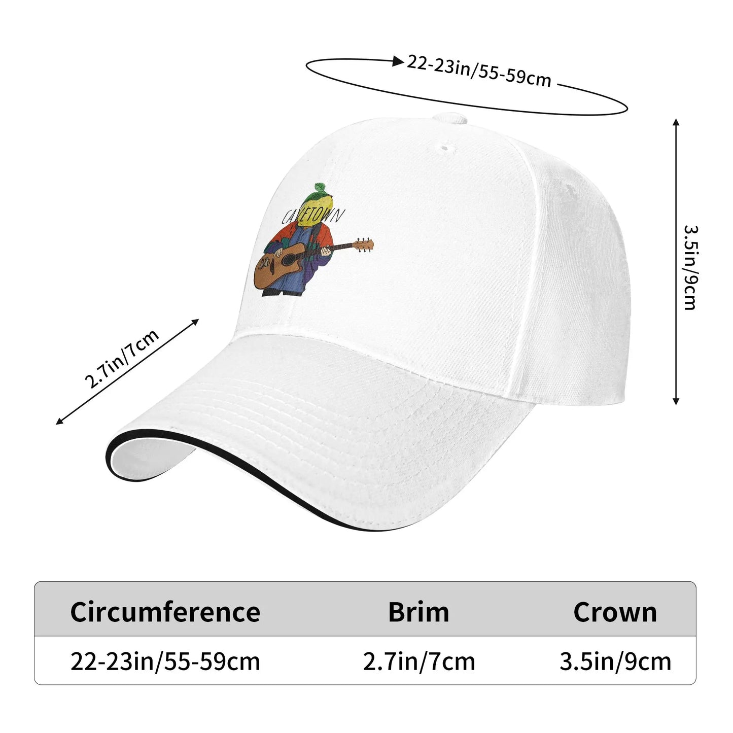 Cavetown Lemon Boy Streetwear Adjustable Baseball Cap