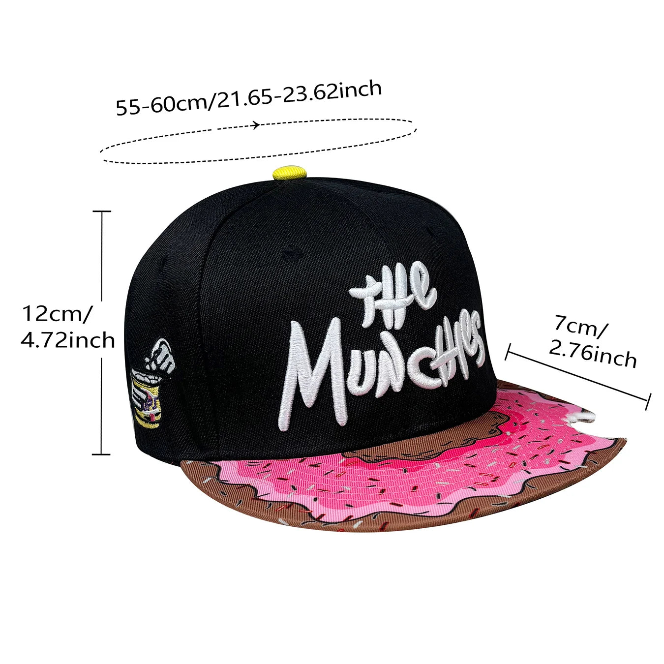 Premium Munchies Embroidered Baseball Cap Unisex Streetwear