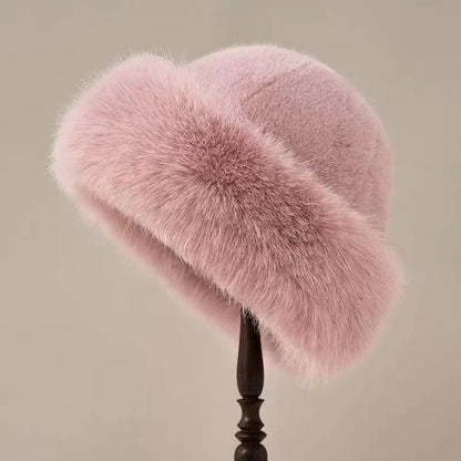 Warm Plush Winter Outdoor Bucket Hat