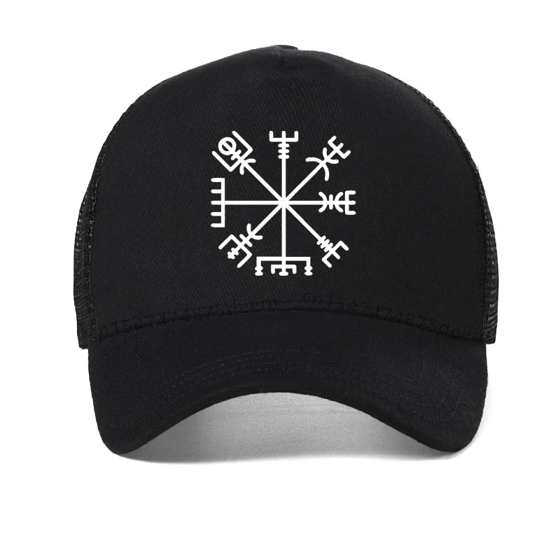 Viking Vegvisir Ragnar Lagertha Mesh Trucker Baseball Cap