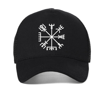 Viking Vegvisir Ragnar Lagertha Mesh Trucker Baseball Cap