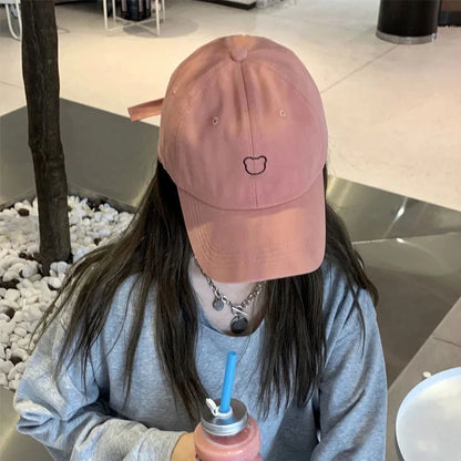 Cute Bear Adjustable Cotton Baseball Cap