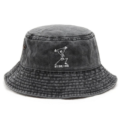 Vintage Cotton Fitness Workout Streetwear Bucket Hat