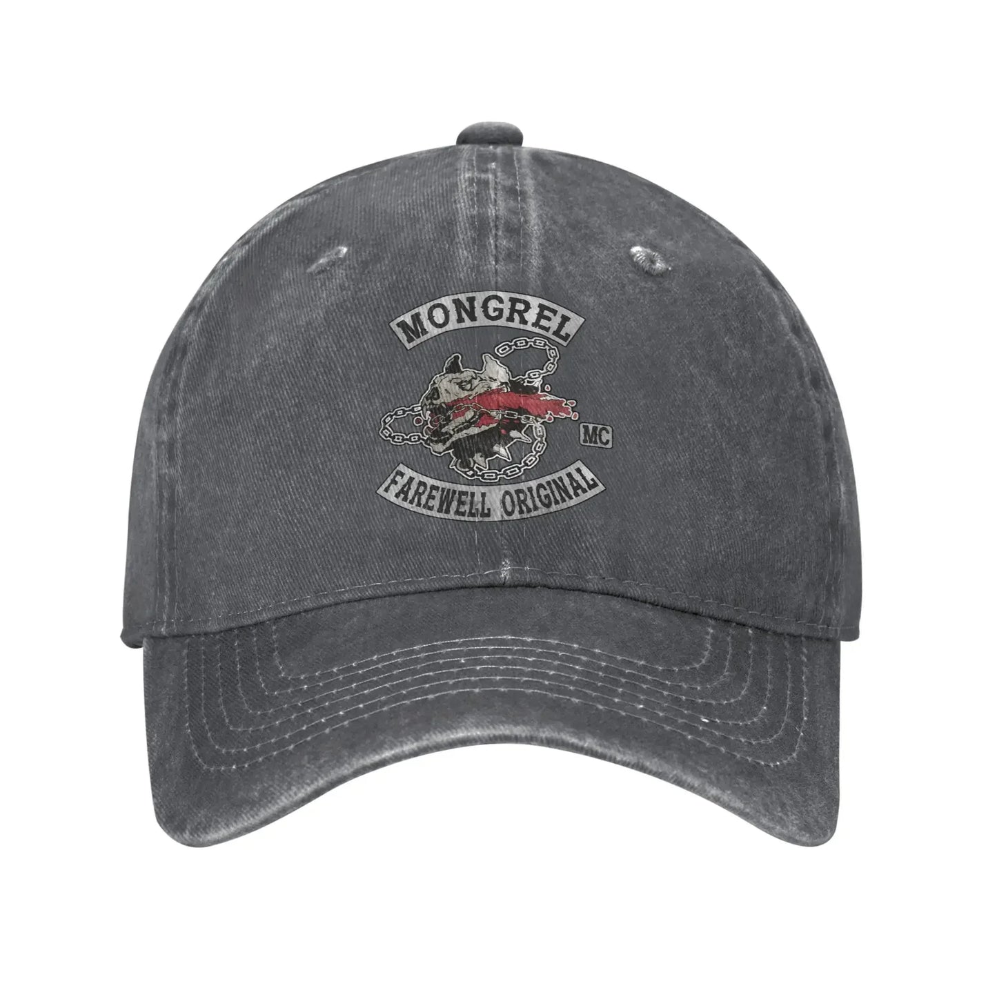 Mongrels Motorcycle Club Washed Trucker Baseball Cap
