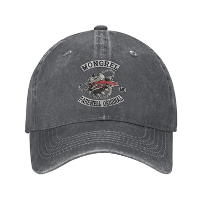 Mongrels Motorcycle Club Washed Trucker Baseball Cap