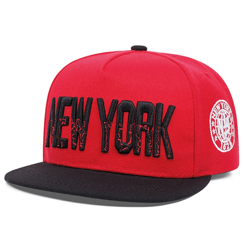 New York Embroidered Snapback Hat Unisex