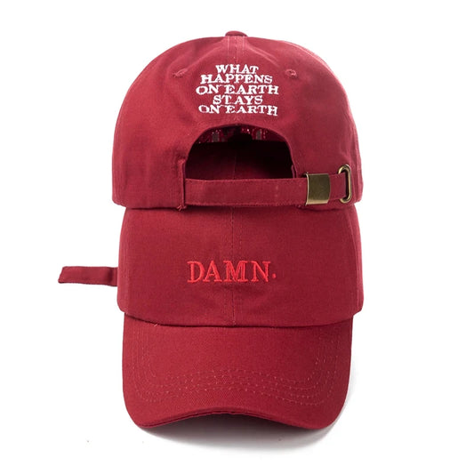 DAMN Embroidered Hip Hop Unstructured Baseball Hat