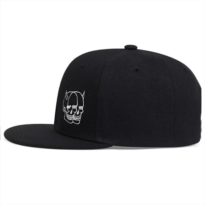 Unisex Ghost Head Skull Printed Hip-hop Hats