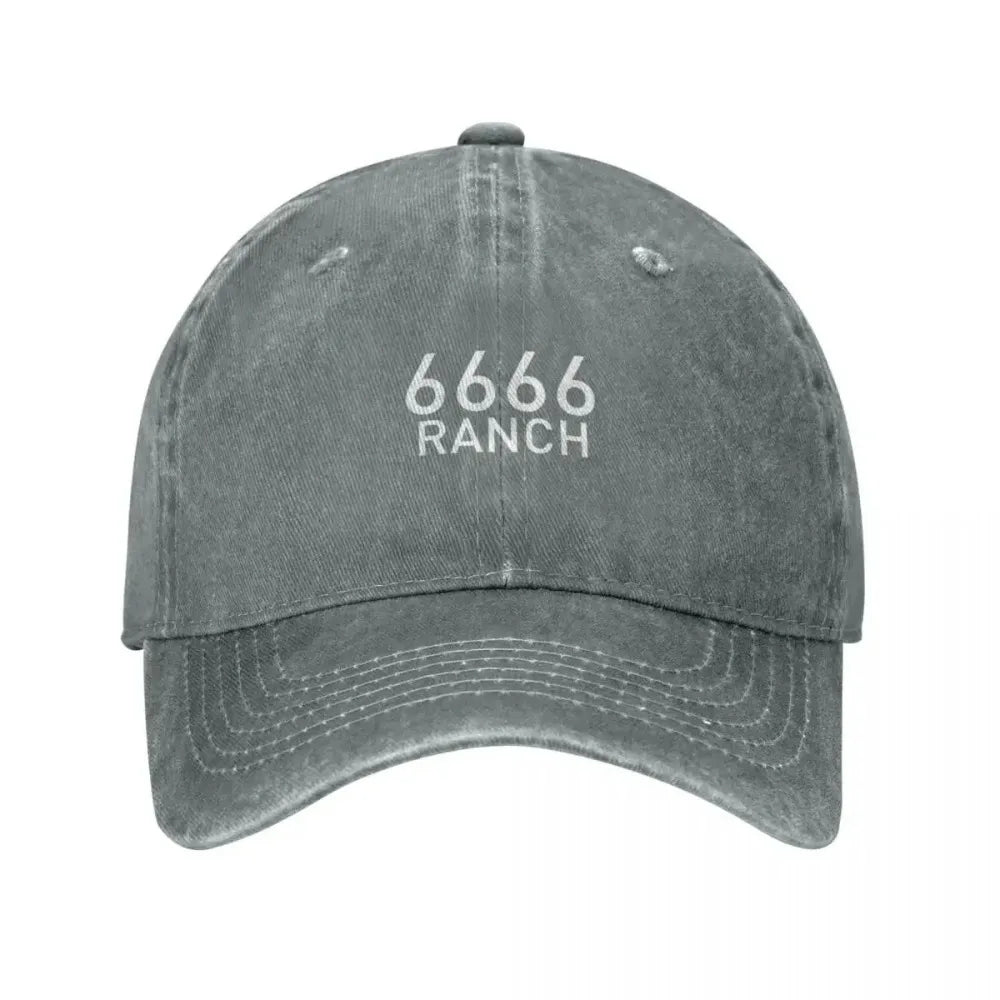 6666 Four Sixes Ranch Washed Cotton Baseball Cap