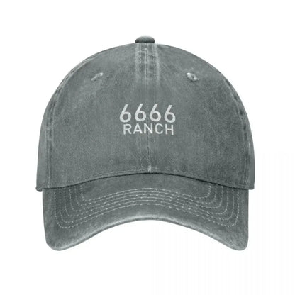 6666 Four Sixes Ranch Washed Cotton Baseball Cap