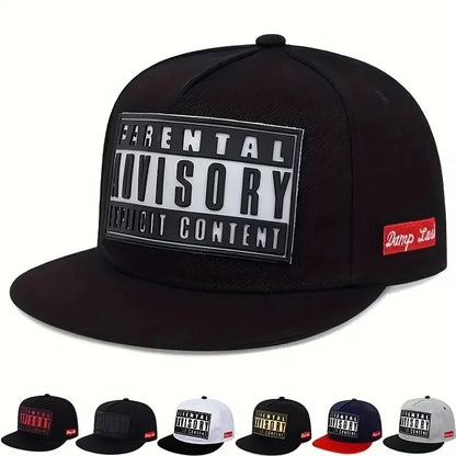 3D Letter Flat-Brim Hip-Hop Snapback