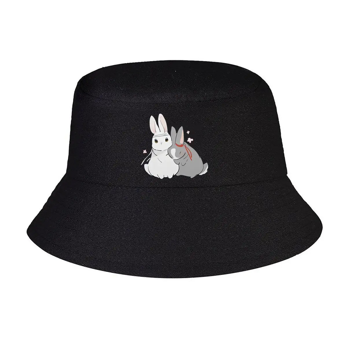 Wangxian Cute Couple Bunnies Fan Art Bucket Hat