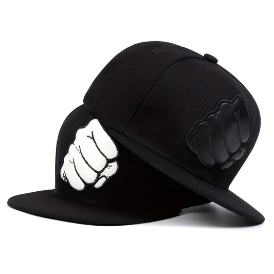 Embroidered Leather Label Hip Hop Snapback Cap