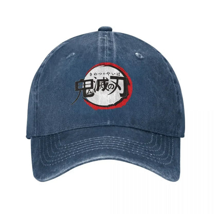 Demon Slayer Distressed Washed Baseball Cap