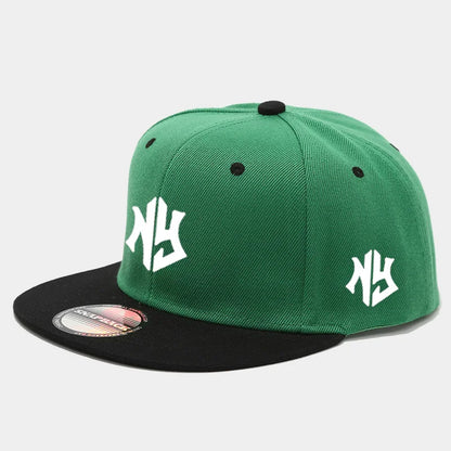 Unisex Color Block Snapback Baseball Cap