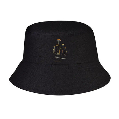 Whimsical Wild Mushroom Cluster Graphic Bucket Hat